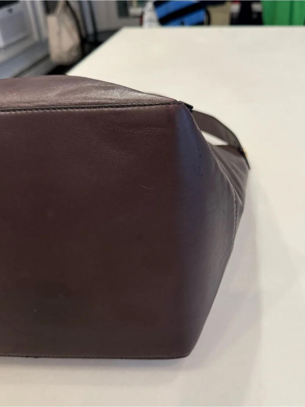 Allsaints Alba Leather Hobo Tote / Shoulder Bag Burgandy /Brown NWOT